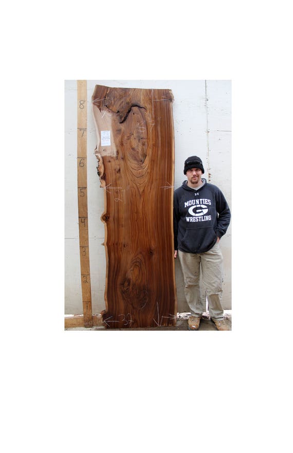 Live Edge Slab Countertop Custom Rustic Wood Bartop Elm Wide Etsy