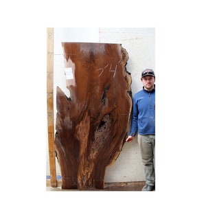 Live Edge Desk Tabletop Natural Black Walnut Raw Wood Slab Custom Furniture   Kitchen Island Top Rustic  5710x04