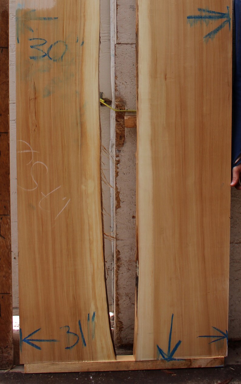 River Table Top Natural Tulip Raw Wood Slab Poplar Dine Tabletop Rustic