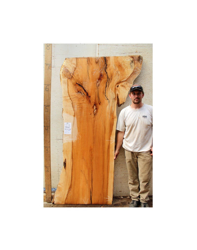 Live Edge Countertop Natural Maple Raw Wood Slab Custom Furniture