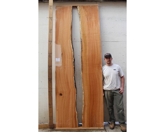 River Table Top Figured Straight Edge Red Oak Wood Slab Custom Etsy