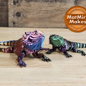 3D Printed Bearded Dragon Articulating Toy