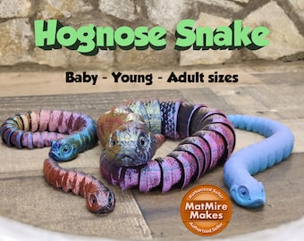 3D Printed Hognose Snake Articulating Toy