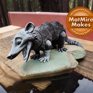 3D Printed Opossum Articulating Toy - 3D Printed Opossum Fidget Toy - Opossum Fidget - 3D Printed Articulating Toy