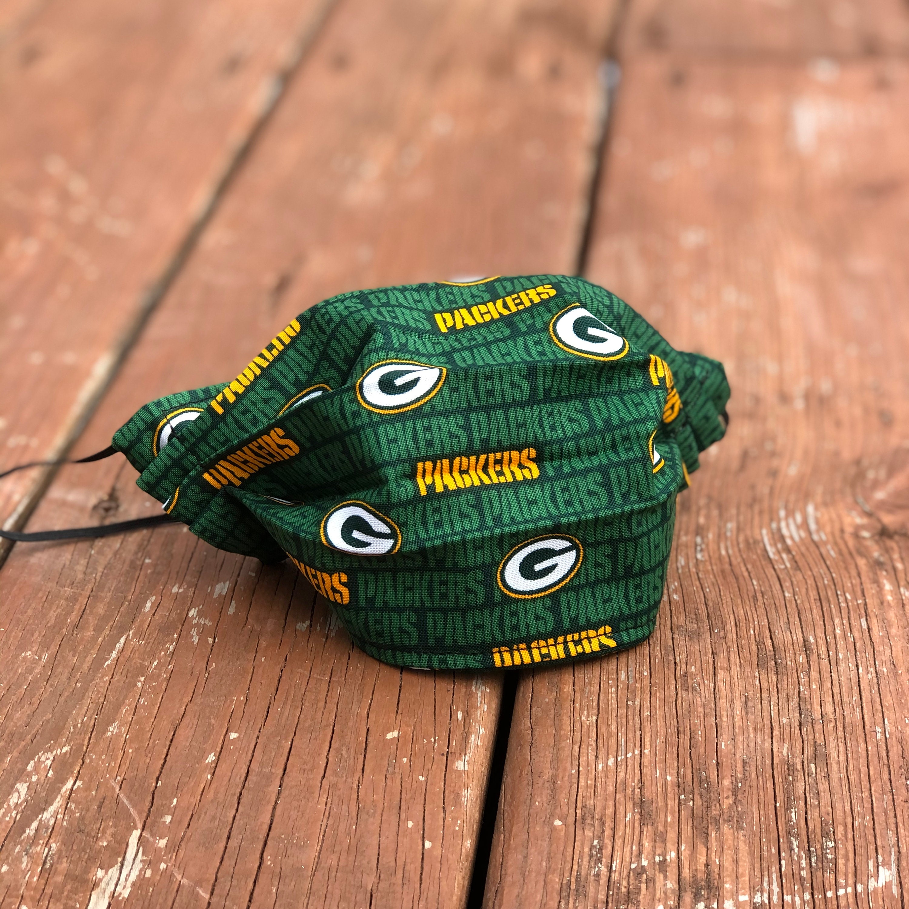 Green Bay Packers Washable Cotton Face Mask/ Made in USA/ NFL Etsy