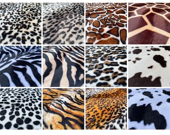 Animal Print Velboa Faux Fur Super Soft Pony Skin Velour Fabric for Clothes Cushions Throws Pet Products Crafts Material | 55" - 140cm Wide