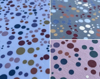 Dotty Polka Dot Novelty Cotton Elastane Spandex Stretch Jersey Dress Craft Fabric For Dresses Tops Skirts Leggings Crafts | 55" - 140cm Wide