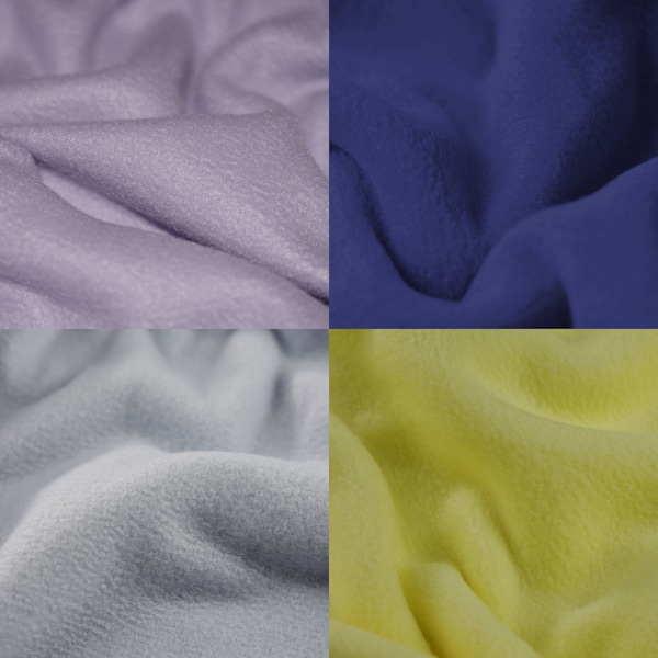 Plain Extra Wide Anti-Pill Polar Fleece Fabric for Blankets Hats Gloves Throws Crafts Draping Sheeting | 60" - 150cm Wide | Sold Per Metre