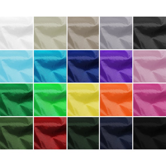 Woven Polyester Rip Stop Water Resistant Tear Resistant Kites Bags Jackets Outdoor Uses Fabric Material | 60" - 150cm Wide | Sold Per Metre