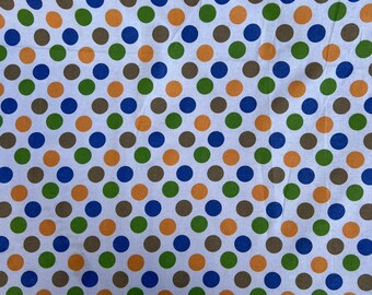 Polka Dot Multi Extra Wide Brushed Winceyette Nowość 100% bawełny tkany miękki polar flanelowa tkanina na ubrania koc | 60” - 150 cm szerokości