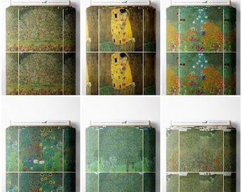 100% Cotton Cushion Panels Gustav Klimt Art Designer Symbolic Painter Printed Design Children Craft Dress Sew Fabric Material | 45 x 45 cm