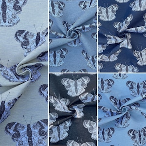 Tapestry Jacquard Butterfly Floral Upholstery Curtain Furnishing Cushion Covers Bag Home Décor Fabric Material | 55&quot; - 140 cm Wide