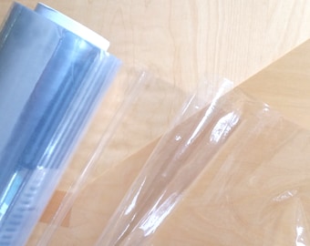Crystal Clear PVC Wipe Clean Vinyl Tablecloth Table Protector | 54" - 137cm Wide | Sold Per Half Metre