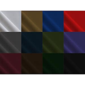 May include: A collection of 12 fabric swatches in various colors, including white, brown, blue, green, red, and black. The fabric has a subtle texture and a slight sheen.
