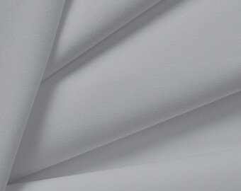 Grey Blackout 3 Pass Curtain Lining Thermal Insulation Light Block Fabric Material | 54" - 137cm Wide | Sold Per Metre