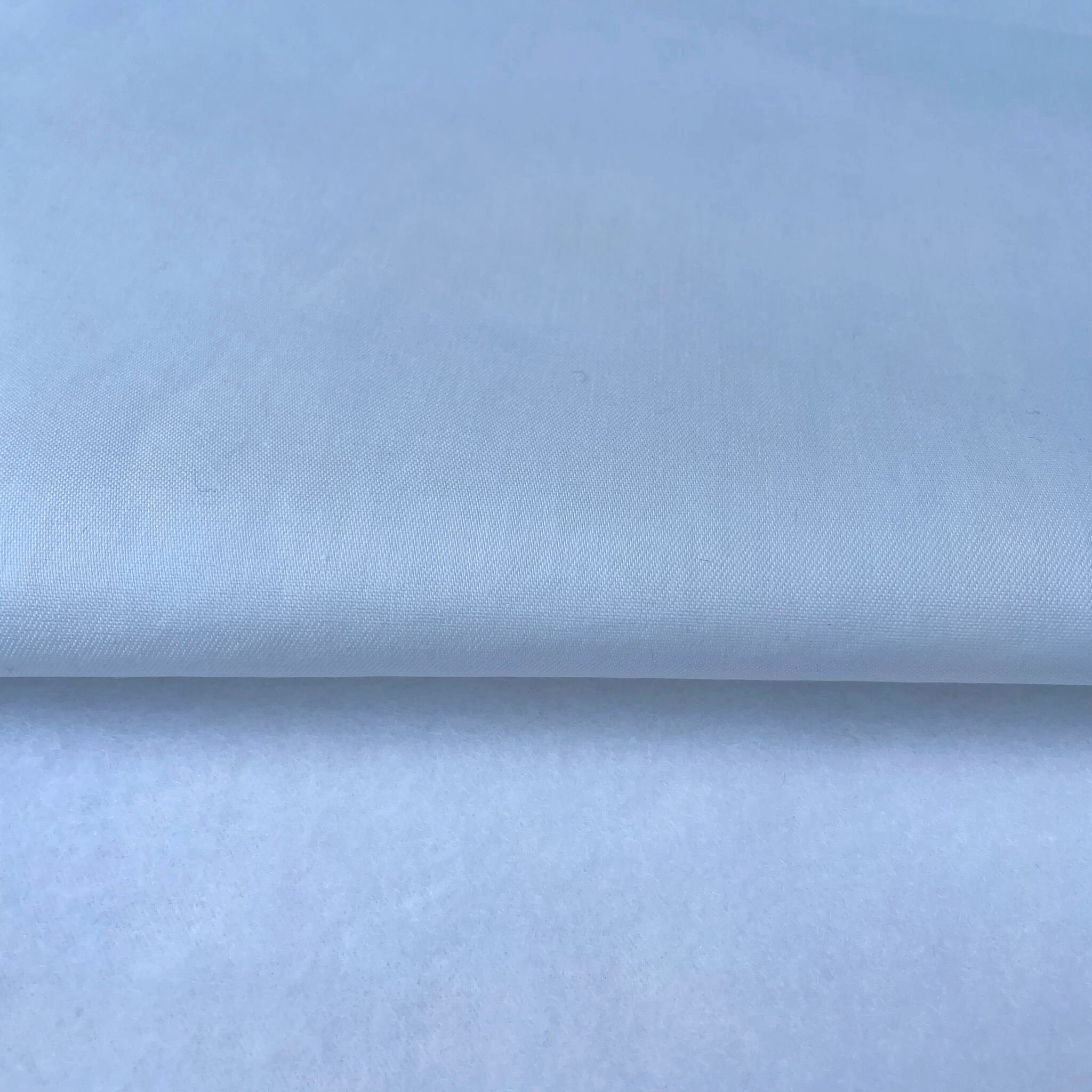 Discover Lifestyle & Fashion Fabrics – Bonded Satin Twill Curtain Lining – Ivory, 70% Polyester 30% Cotton, Heavy Weight