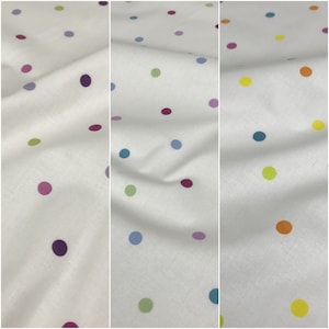 Colección Lifestyle Multidot 100% tela de algodón para ropa de cama, persianas, cortinas, cojines, tapicería/54&quot; - 137 cm de ancho/se vende por medio metro