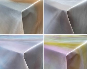 Clouds Abstract Pattern Design Designer Table Cloth Wipe Clean Wipeable Rectangle Vinyl Table PVC Cover Protector | Range of Sizes