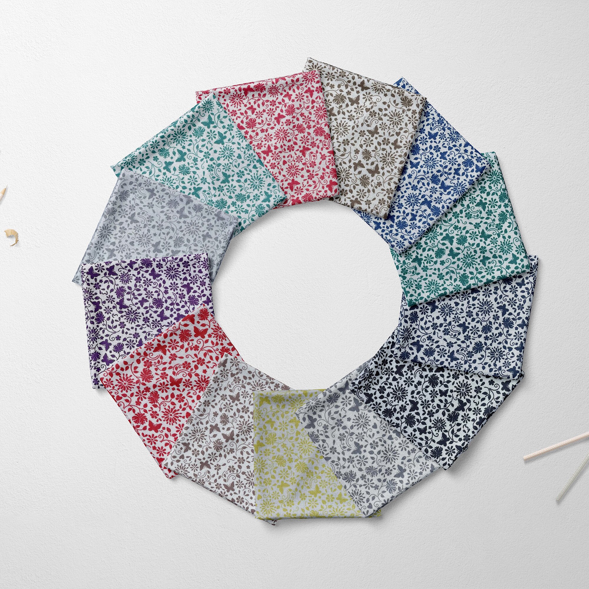 Trapuntino Matrimoniale Liberty Borbonese In Raso Di Cotone - Quilt