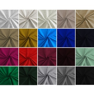 Pure 100% Raw Silk Handloom Dupion Premium Fabric for Dress Making Crafting Sewing Projects Interiors Home Furnishings | 44&quot; - 112 cm Wide