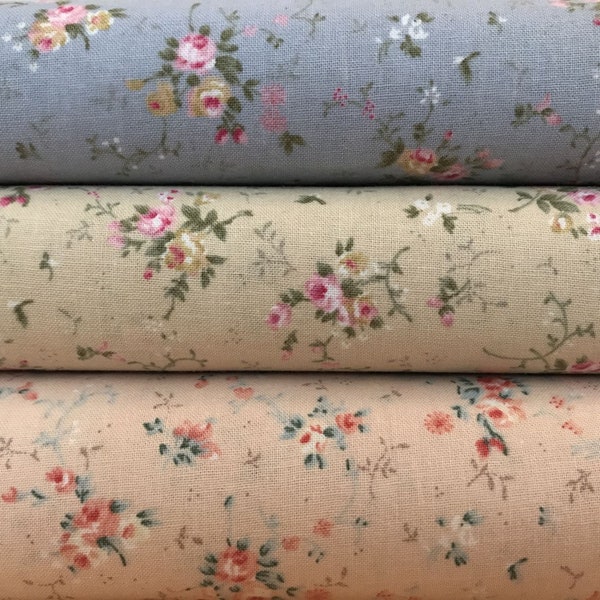 Anastasia Floral Melody Blenders Design 100% Cotton Fabric Crafting Quilting Patchwork Fat Quarter | 44" - 112cm | Sold Per Quarter Metre