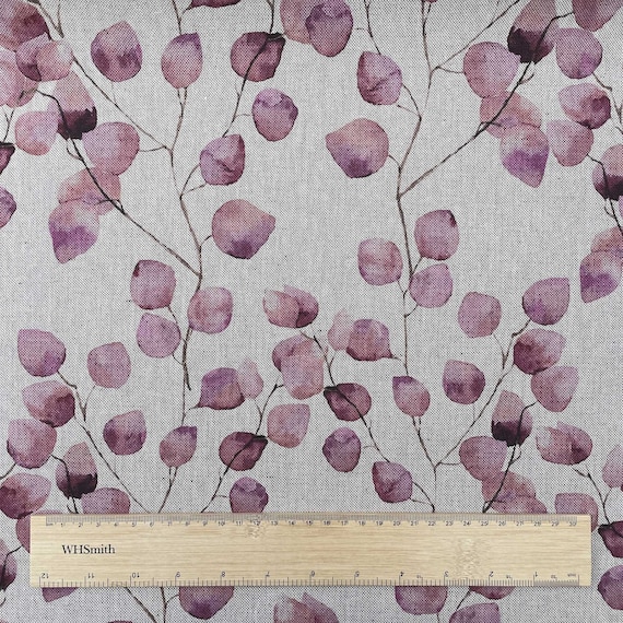 Watercolour Leaves Digital Print Design Premium Cotton Rich