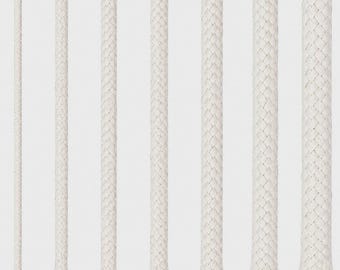 Natural 100% Cotton Piping Cord 2mm-8mm | Upholstery Welt Cord for Cushion Covers, Macrame Rope, Sewing Trim, Piping Filler, Craft & DIY