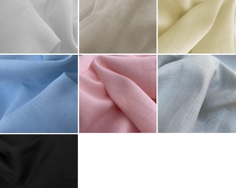 100% Egyptian Cotton Plain Muslin Cheesecloth Fabric Lightweight Baby Nursery Dress Making Material | 60" - 150cm Wide