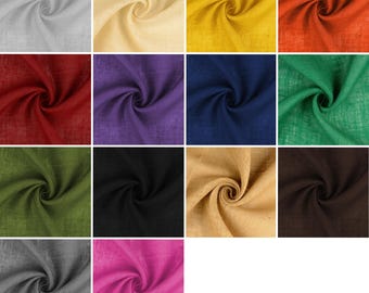 Coloured Hessian Jute Burlap Fabric by the Metre – Rustic Natural Craft Material for DIY, Bunting, Weddings, Upholstery & Decor
