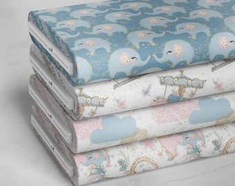 100% Baumwolle Harmony Natur Tiere Design Print Qualität Kinder Bastelstoff | 55 "- 140cm Breit
