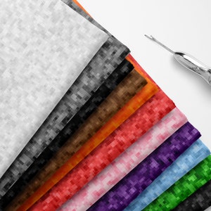 100% Baumwolle Pixel Dot Geometrisch Gedruckt Design Kunsthandwerk Kleiderherstellung Kinder Kinder Wohnkultur Nähprojekte Stoff | 55" - 140cm breit