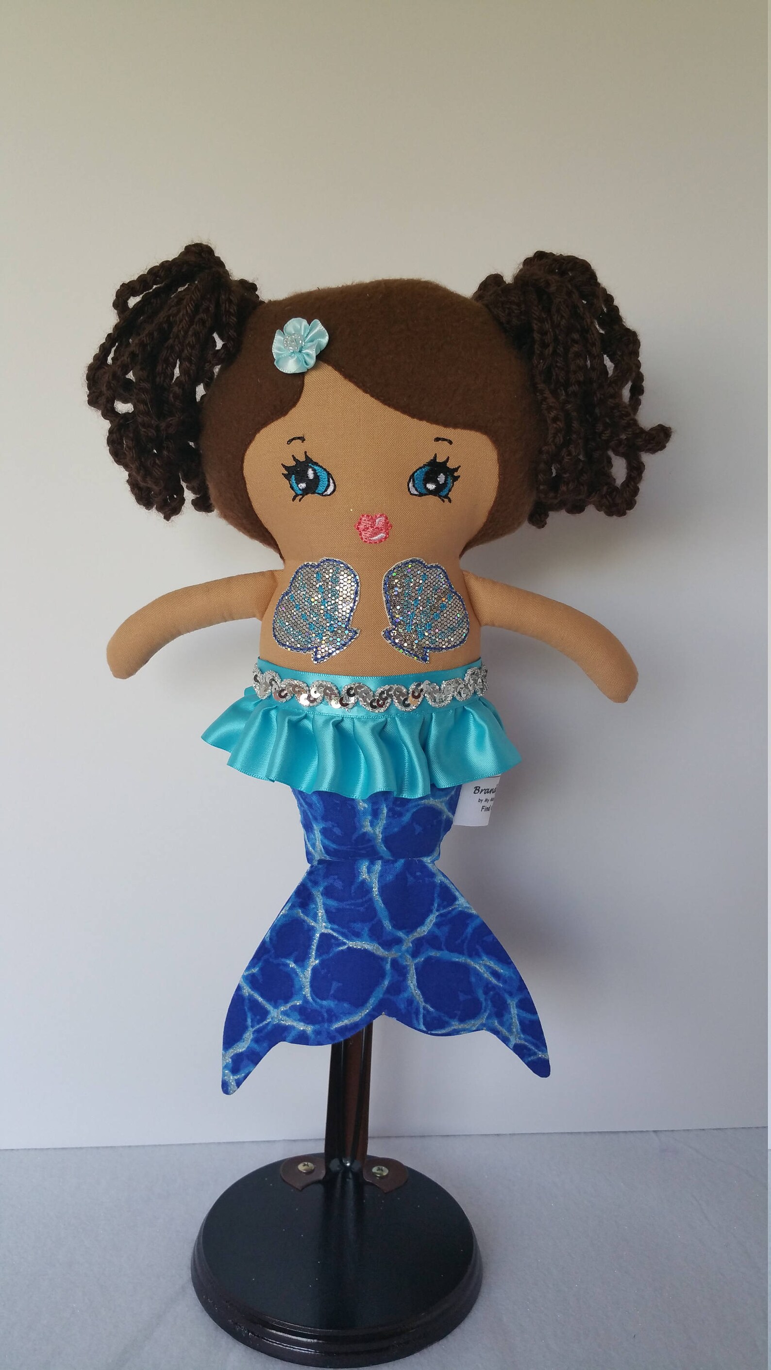 Handmade Rag Doll Mermaid Fabric Doll Custom Order Etsy