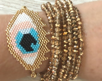 Gold Miyuki Bracelet Set