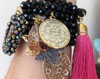 Religious Bracelet Stack, Religious Bracelet, Bracelet for Women, Religious Jewelry, Bracelet Stack