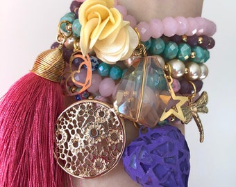 Charm Bracelet, Bracelet Stacks, Jewelry for Women, Bracelet for Women