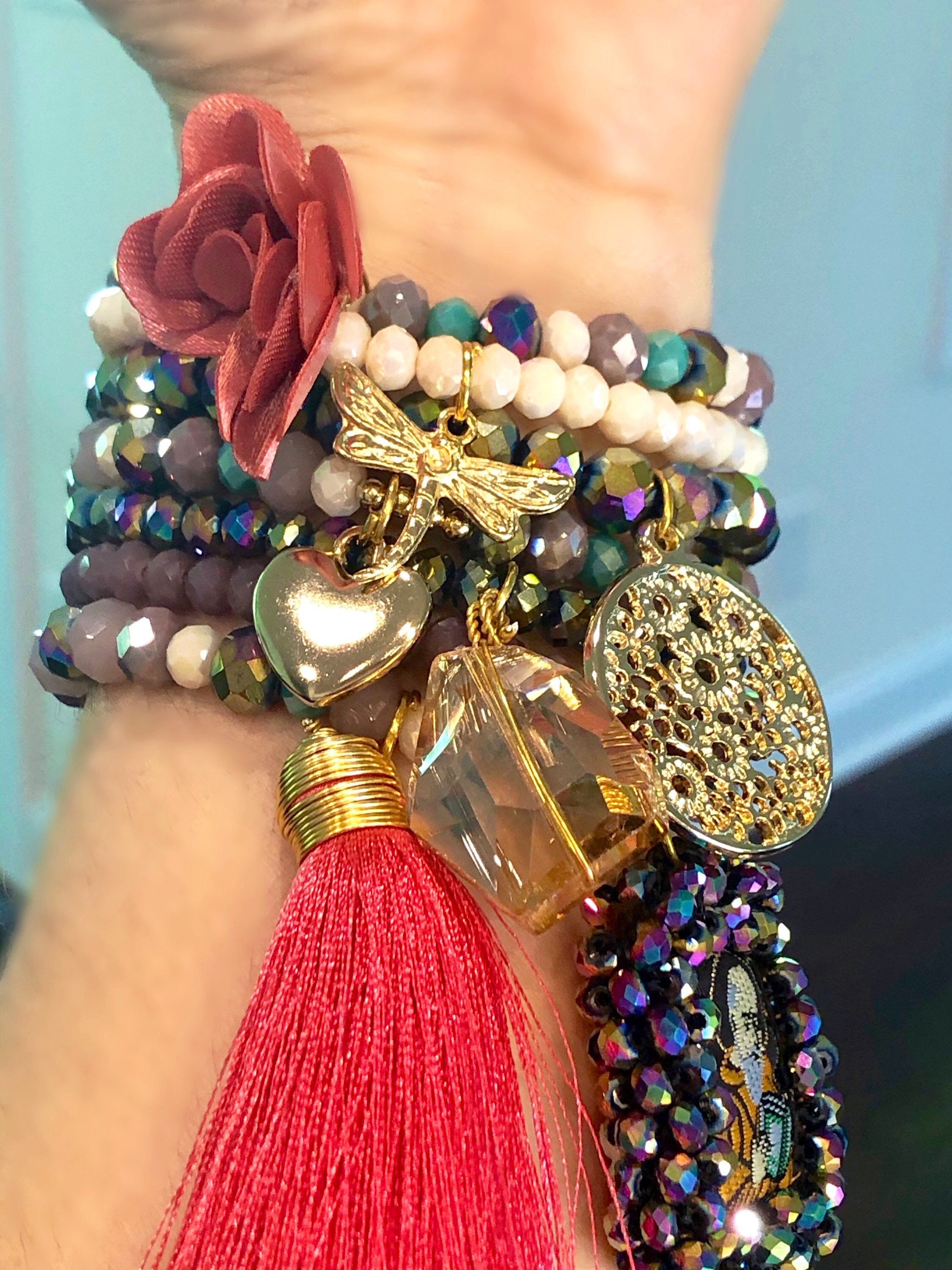 Mexican Bracelet Set. Mexican Jewelry. Handmade Bracelet. Artisanal