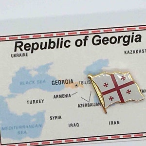 Republic of Georgia Flag Pin / Tie Tack / Lapel Pin / Country Flag Pin