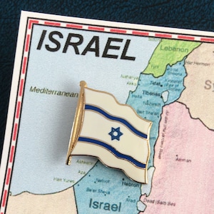 Israel Flag Pin / Tie Tack / Lapel Pin / Friendship Flag Pin
