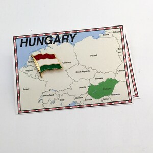 Hungary Flag Pin / Tie Tack / Lapel Pin / Country Flag Pin