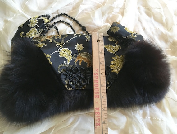 Mink Handbag Handcrafted Vintage Purse - image 5
