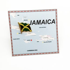 Jamaica Flag Pin / Tie Tack / Lapel Pin / Country Flag Pin
