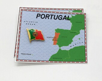 Portugal Flag Pin / Lapel Pin / Country Flag Pin