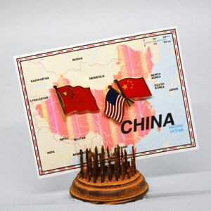 China Flag Pins / Tie Tack / Lapel Pin / Country Flag Pin & Friendship Flag Pin