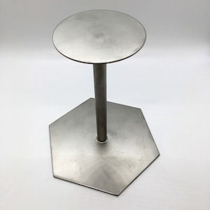Hex Display Stand with removable Top Piece / Stainless Steel / Handmade