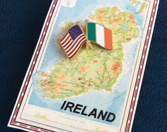 Ireland & USA Friendship Flag Pin