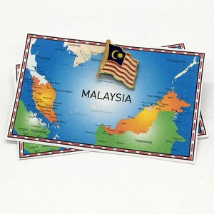 Malaysia Flag Pin / Tie Tack / Lapel Pin / Country Flag Pin