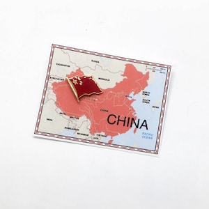 China Flag Pin / Tie Tack / Lapel Pin / Country Flag Pin