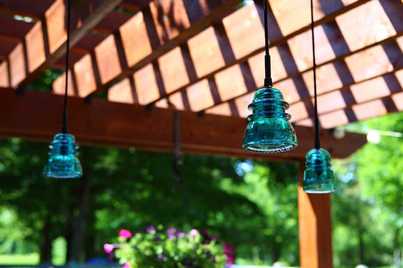 Extérieur Isolant Pendentif Light / Pergola, Patio, Gazebo / Great Outdoor Lighting / Prix par lumière image 1