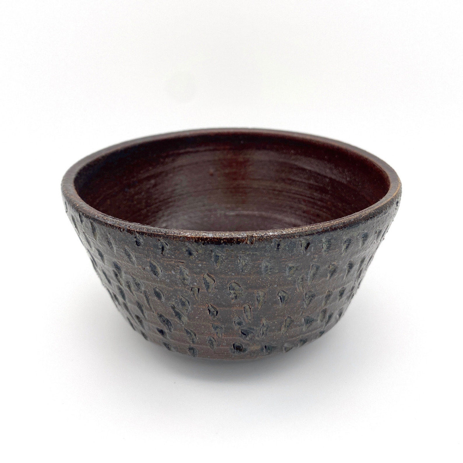 Textured Ceramic Ice Cream Bowl | Cereal Bowl | Wheel Thrown Pottery ...