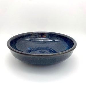 Large Dark Blue Ceramic Bowl | Dinnerware | Serving Bowl | Pasta Bowl